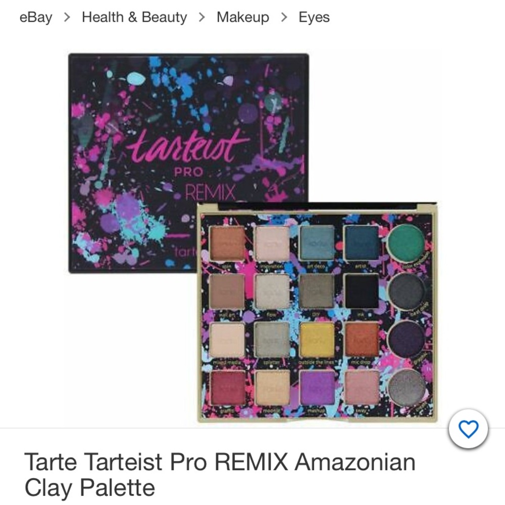 Tarteist Pro Remix eyeshadow palette